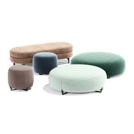 Poliform new york pouf round